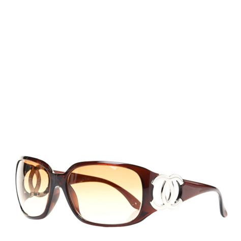 CHANEL CC Sunglasses 6014 Brown 831021 .